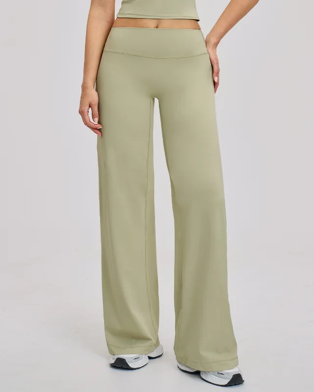 Brushed Slim Wide Leg Loose Casual Trousers Outdoor