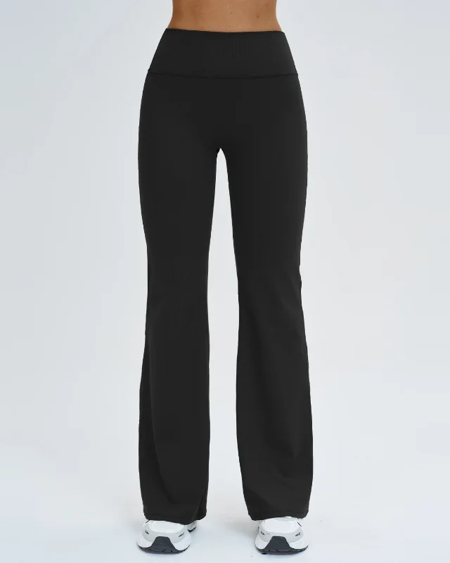 High Waist Flare Wide Leg Slim Micro-Flare Trousers