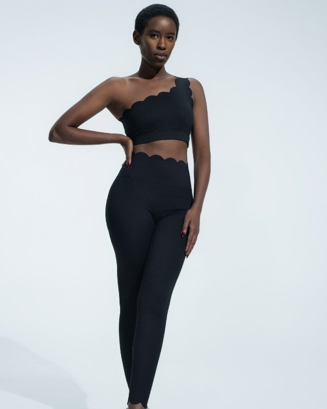 Skin-Friendly Lace Backless Yoga Fitness Set