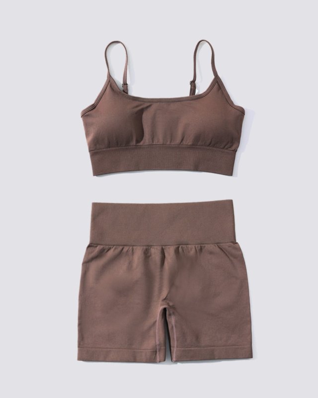 Seamless Yoga Fitness 2 Piece Set For Women