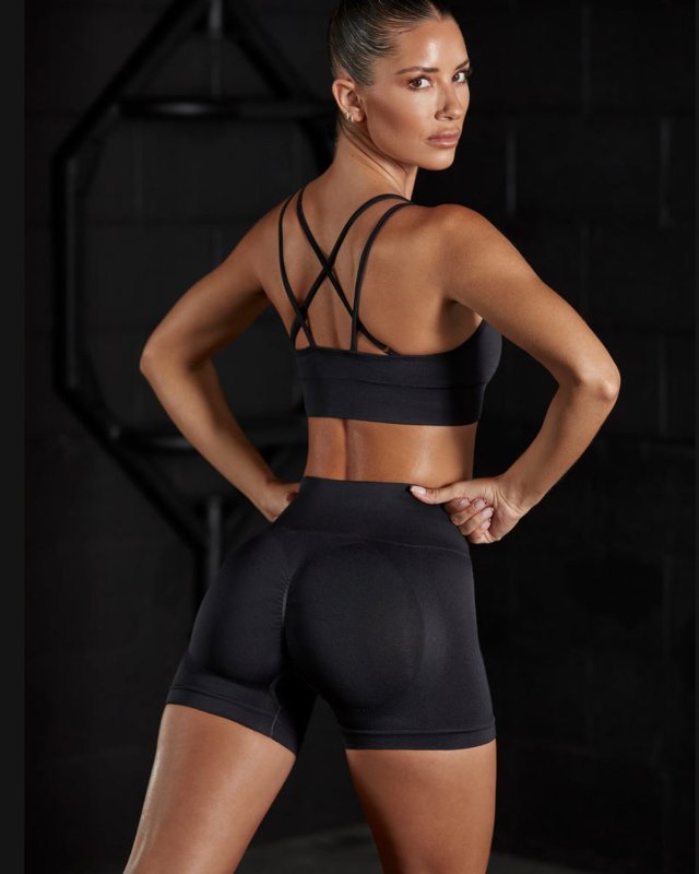Seamless Camisole Bra Hip Lifting Yoga Set